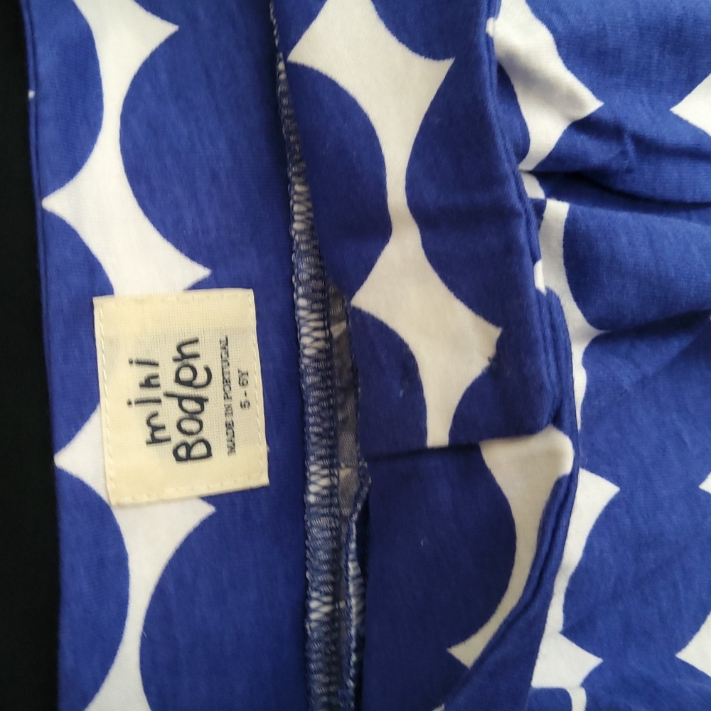 MINI BODEN💥Nwot💥Blue & White Circle Summer top/dress - Picture 3 of 4